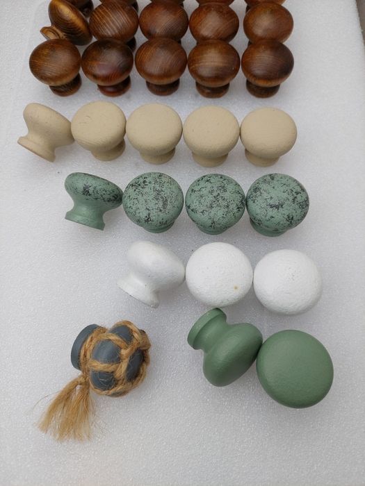 Gałka uchwyt meblowy do mebli drewniany