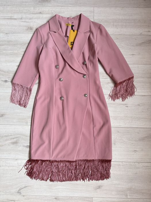Сукня піджак з бахромою