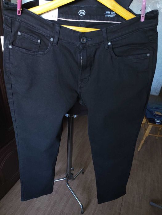 Джинсы The Straight by C&A Buying jeans Germany w38 stretch black.