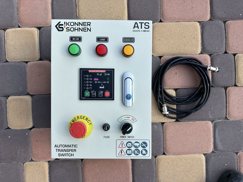 Дизельний генератор 6.5кВт, 230/400В Könner& Söhnen KS8100HDE-1/3 ATSR