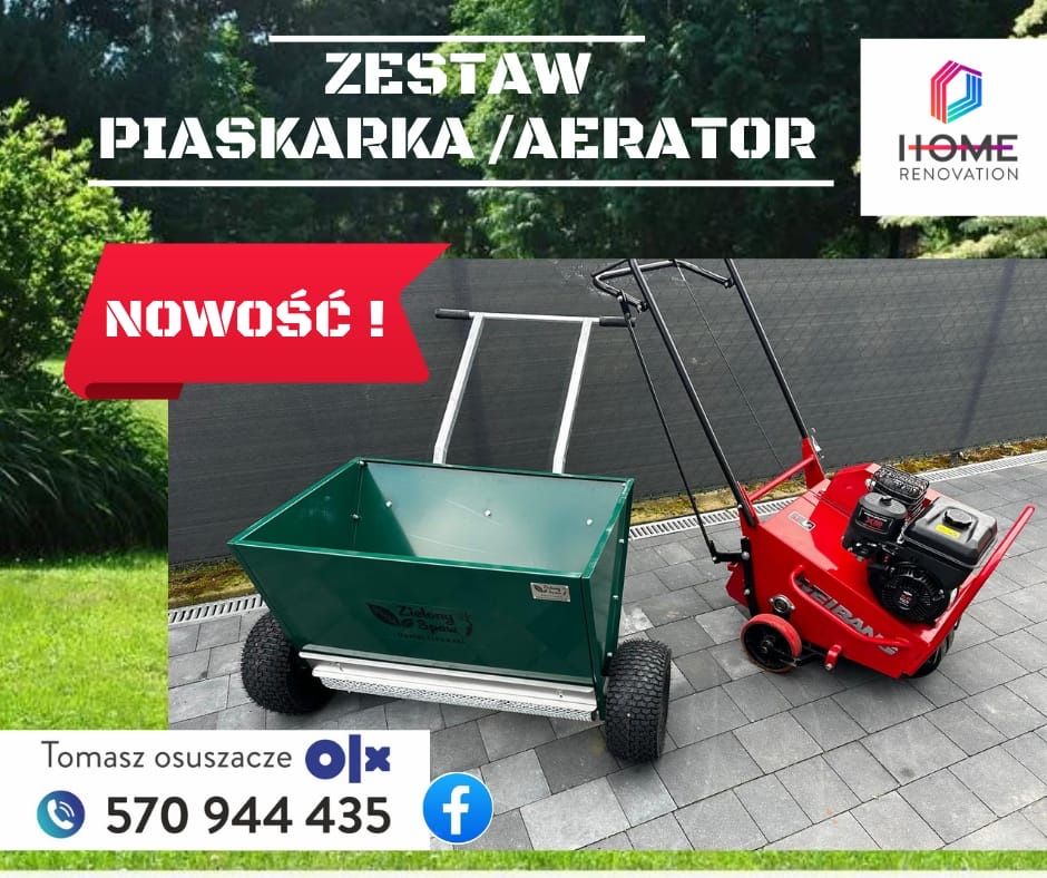 Wypożyczalnia Zagęszczarka Glebogryzarka Aerator rurkowy Wertykulator