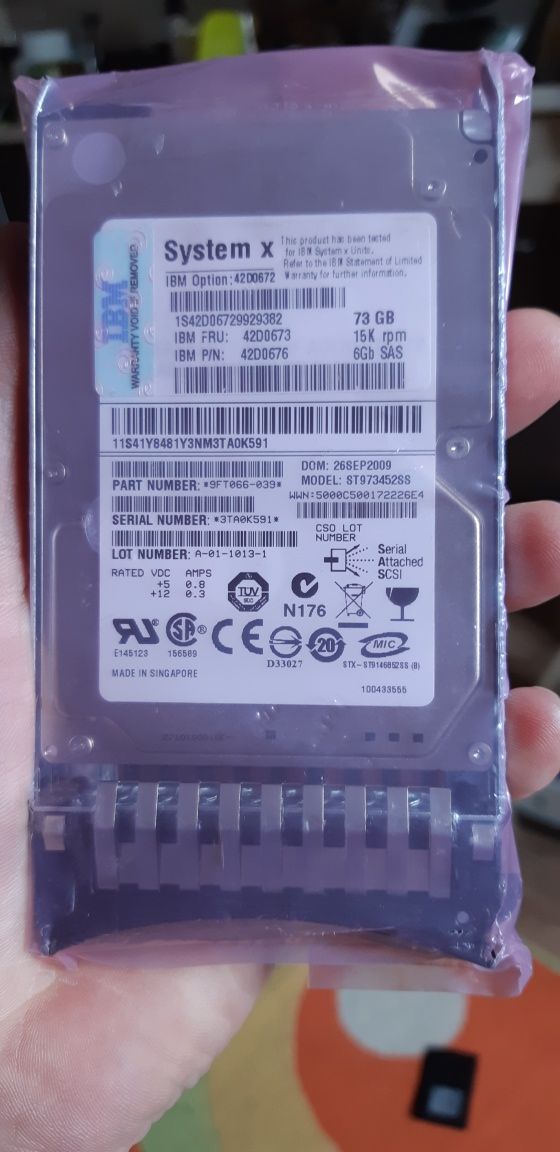 Dysk IBM 73Gb 15K 6Gbps SAS 2.5 SFF Slim-HS HDD