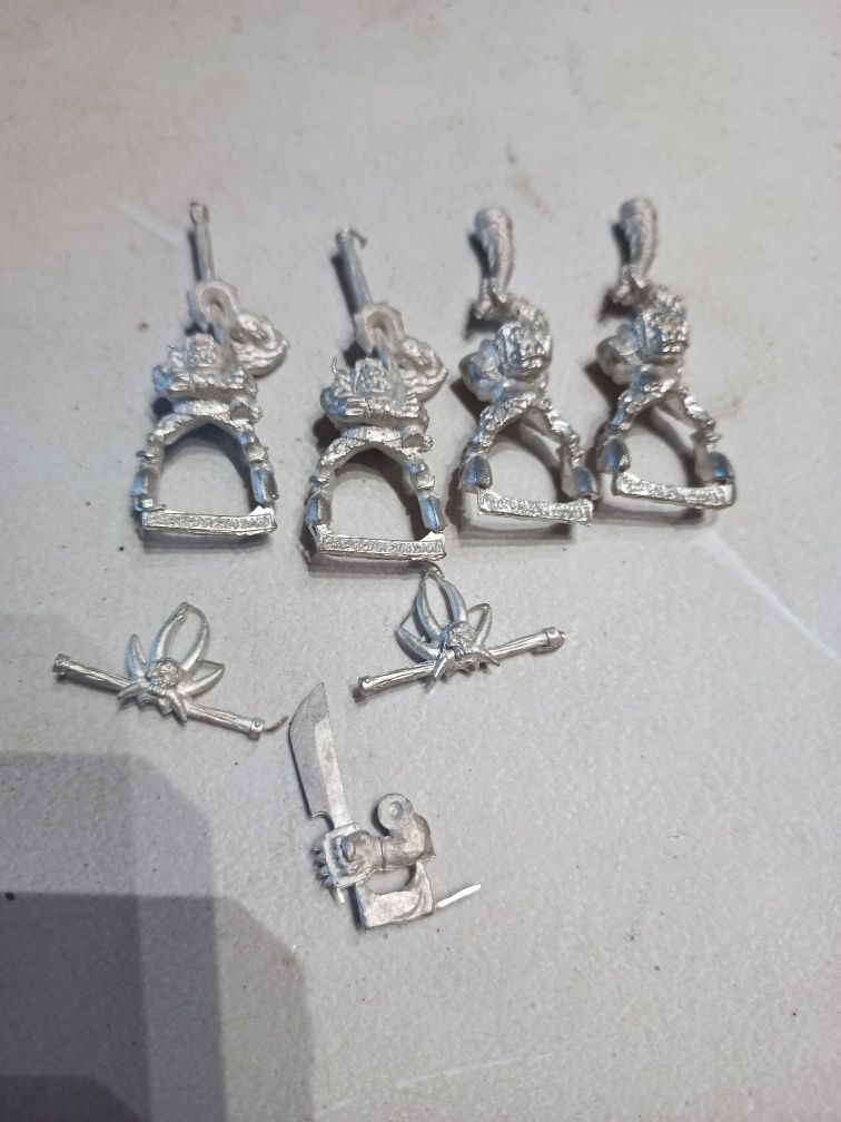 4x Orc Board Riders metal Orcs&Goblins Warhammer FB