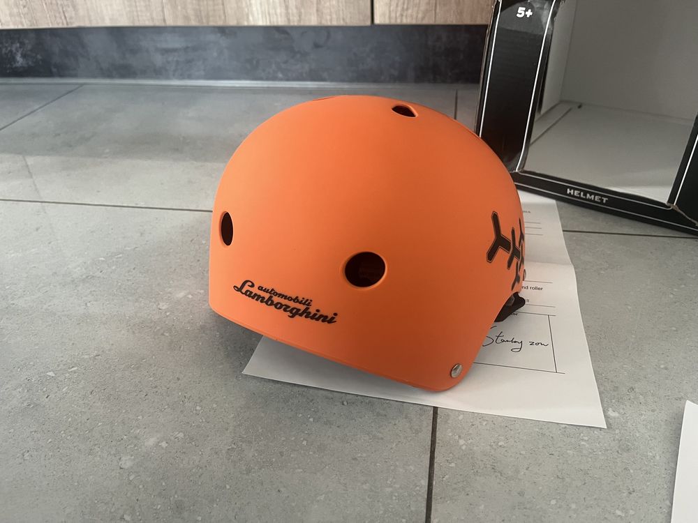 Kask lamborghini pomaranczowy