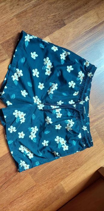 Kąpielówki granatowe w kwiaty Jack&Jones L