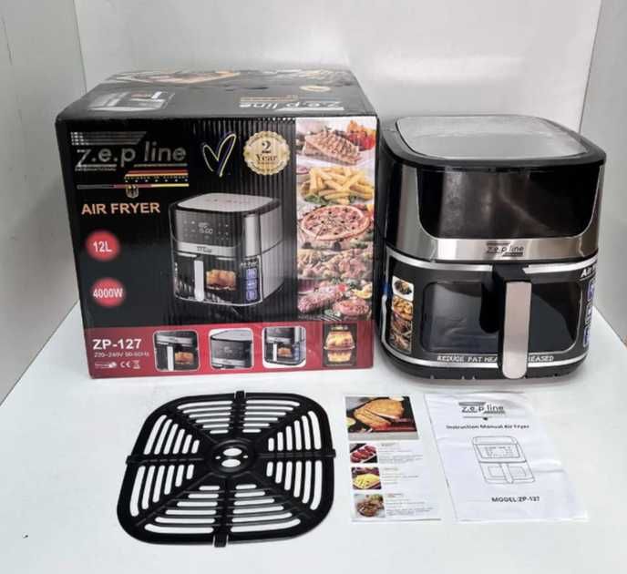 ТОП! Аэрогриль Zepline ZP-127 ДВА ТЭНА! аерогриль мультипіч 12 литров!