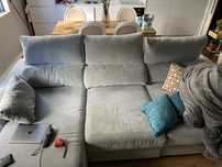 Sofá cama IKEA 3 lugares cinzento