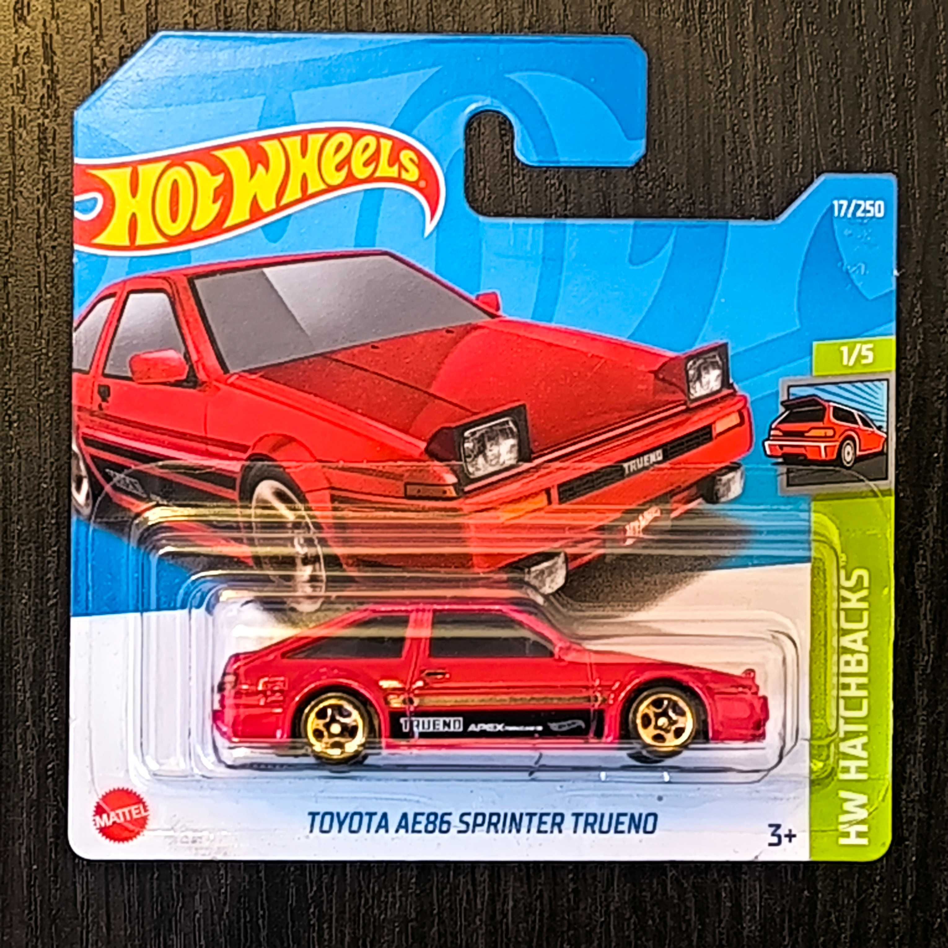 Toyota AE86 Sprinter Trueno Hot Wheels 2022 r. 17/250 HCW77-M524nr1357