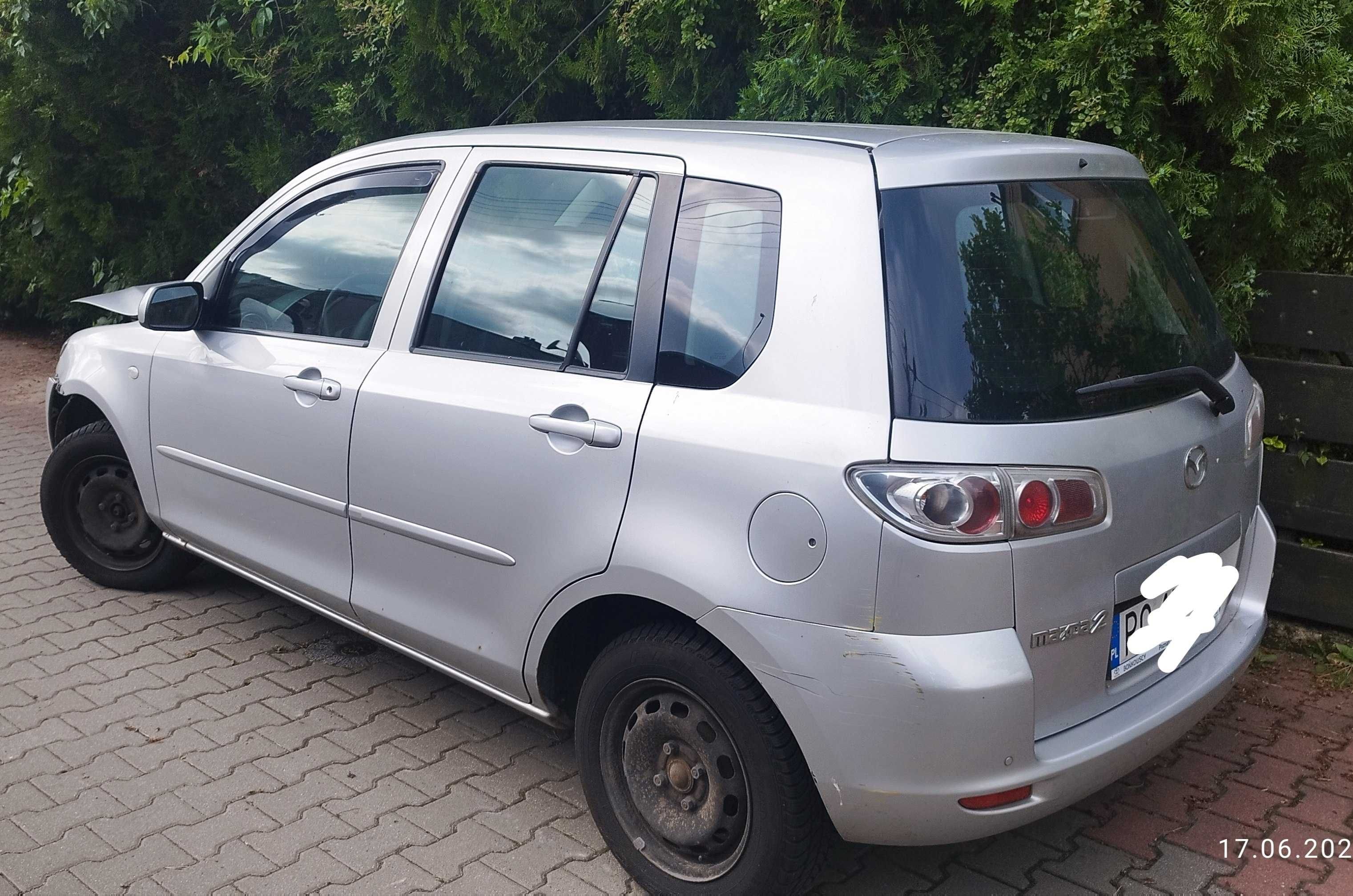 Mazda 2 po wypadku