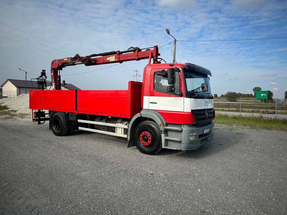 Mercedes-Benz Axor 1828 skrzyniowy HDS Hiab 144B-2CL Zamiana  Okazja Zamiana