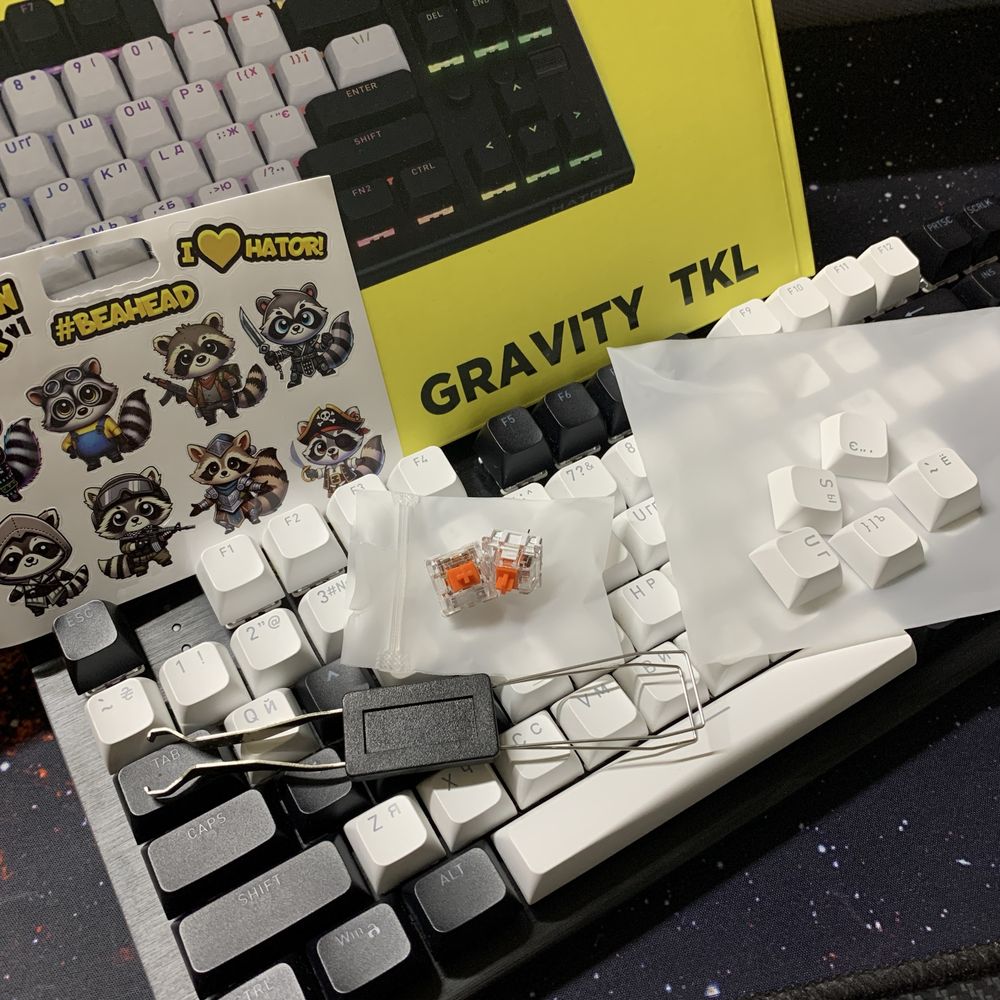 Клавіатура Hator Gravity TKL и мишка Hator Stellar Pro Wireless