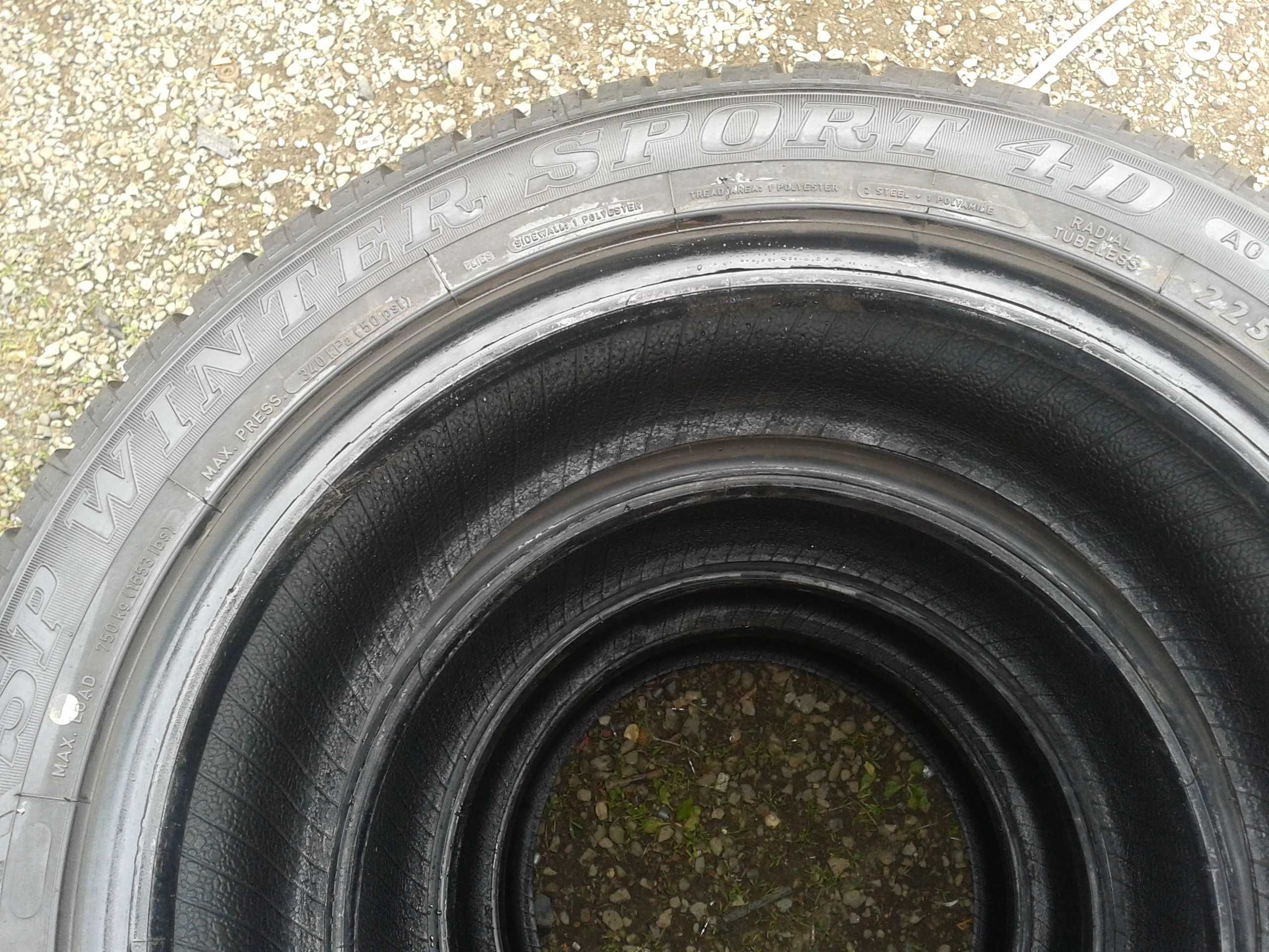 opony r17 dunlop 225 50 jak nowe 2022rok sp wintersport 4d mielec kpl