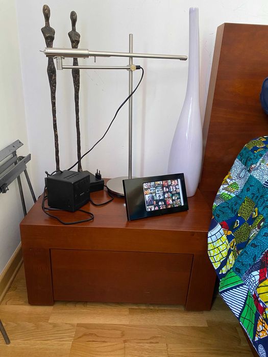 Cama casal CEREJEIRA com arrumos(Muito bom estado e qualidade)