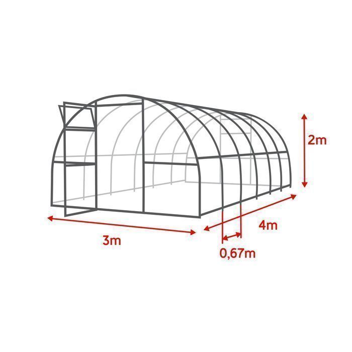 Szklarnia 3x4 poliwęglan 6 profil 20x40 polska produkcja z montażem