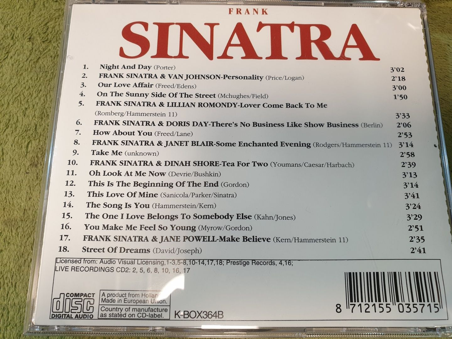 Frank Sinatra 3 CD.