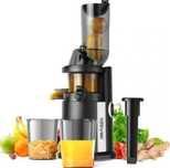 AIRMSEN Slow Juicer sokowirówka do warzyw i owoców z dużym otworem