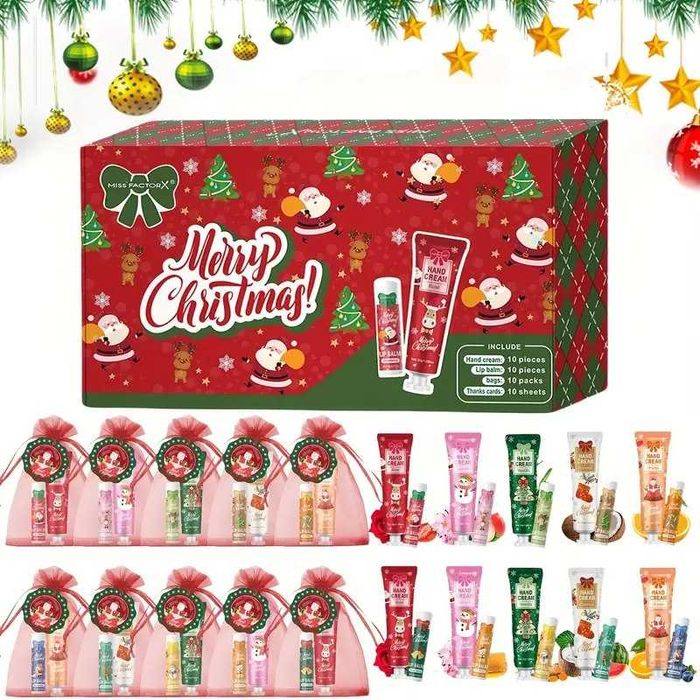 Presentes e brindes de Natal caixa com 10 conjuntos. Novidade!