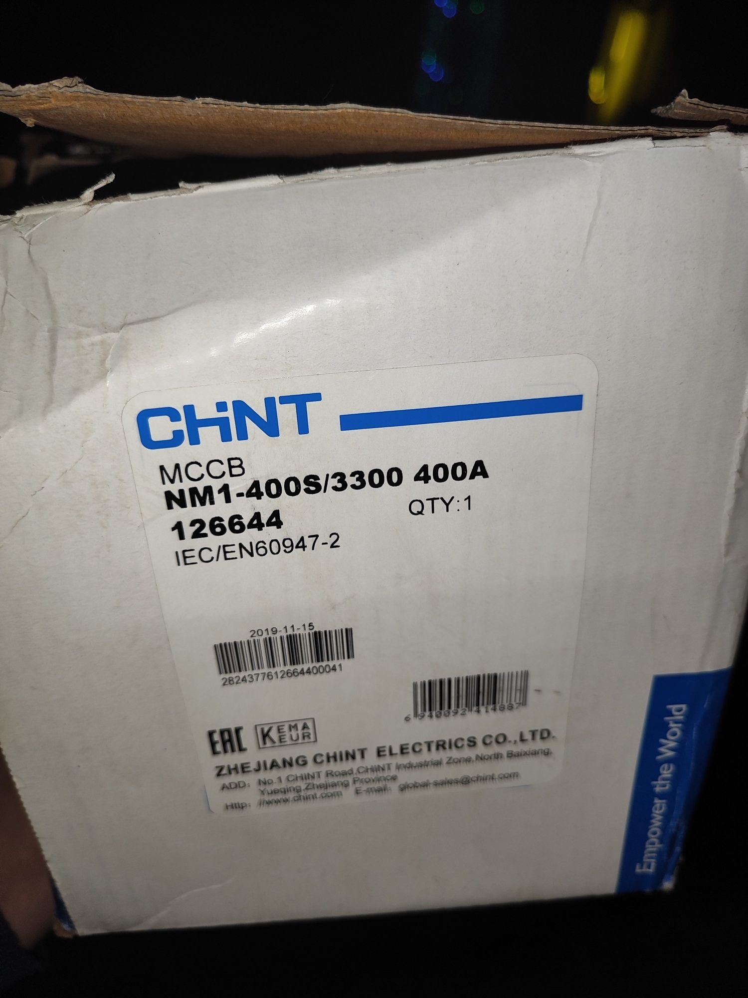 Автоматический выключатель Chint NM1-400S/3300 400A (126644)