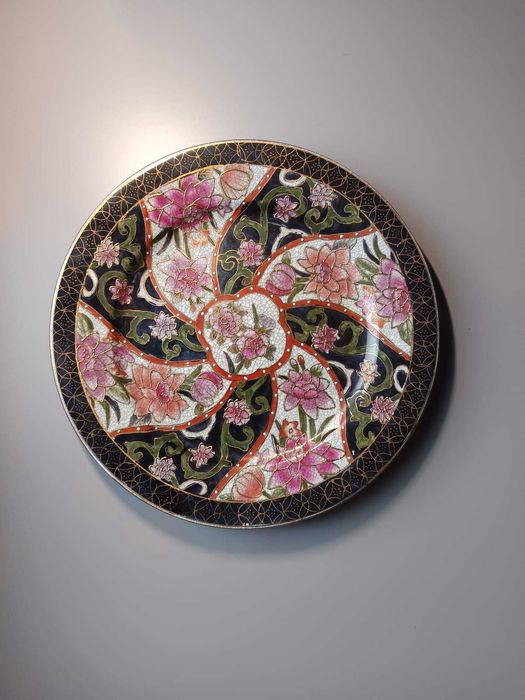 Prato vintage japonês Satsuma – 27 cm