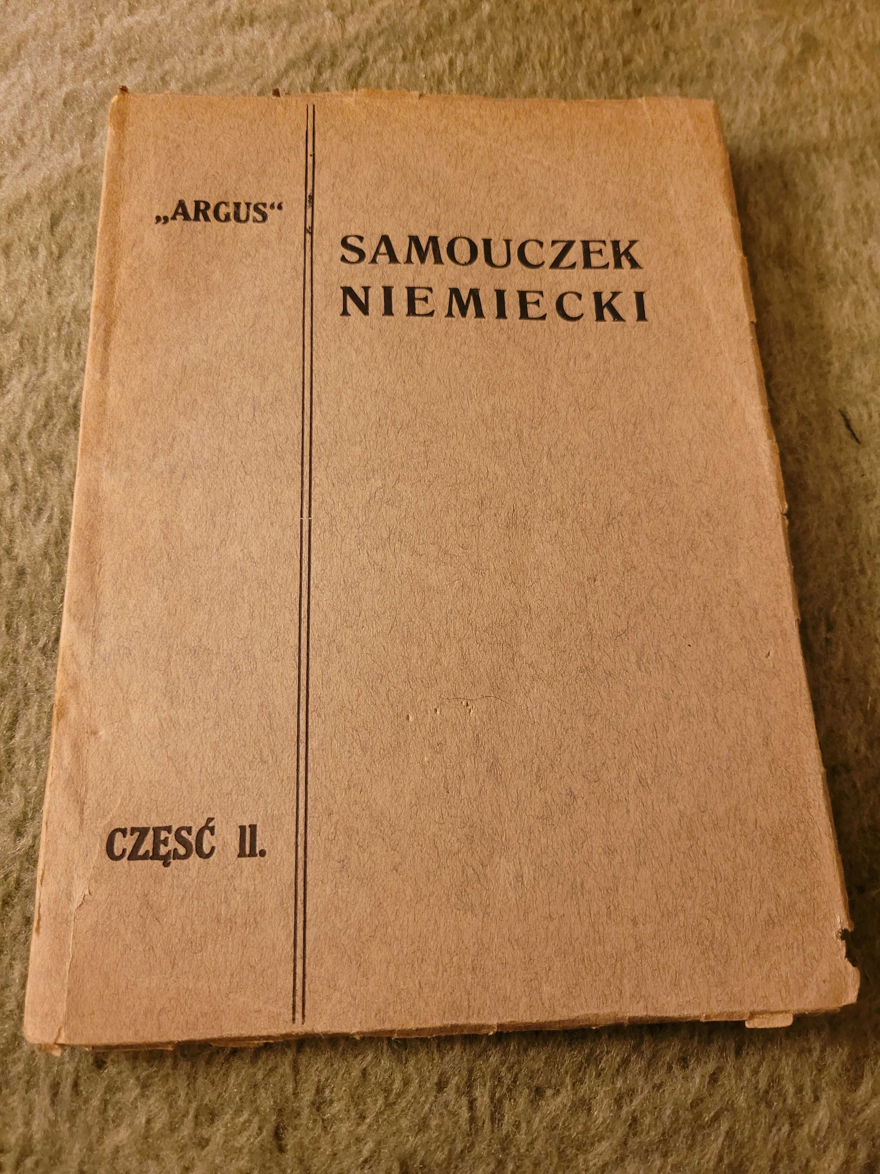 "Samouczek Niemiecki" cz. II - S. Goldman- metoda bezposrednia Argus.