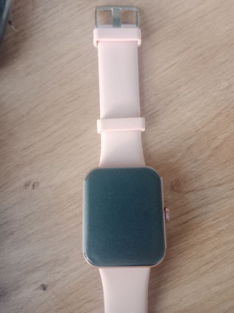 Smart Watch + Różowy + Nowy Zegarek