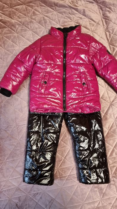 Зимовий комбінезон/куртка на дівчинку 98-104