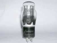 80 válvula electrónica rectificadora RCA, nova de stock antigo.