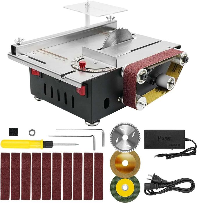 Mini elektryczna piła stołowa z funkcją szlifowania piła szlifierka