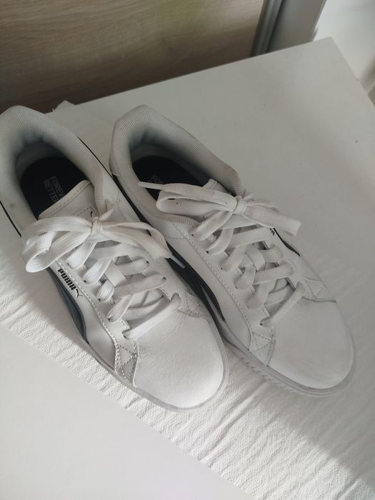 buty puma białe w bardzo dobrym stanie