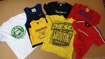 Champion Pepe Jeans Hollister Energie Diesel 7 sztuk rozm M/L