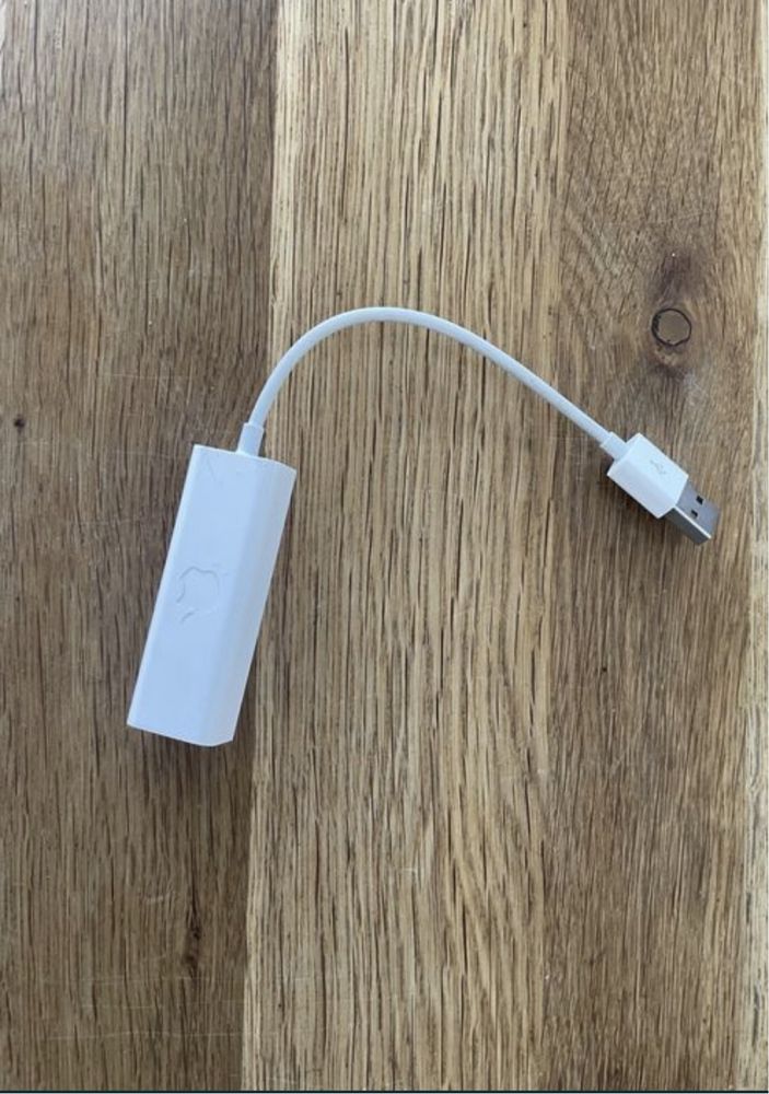 Oryginalna przejściówka Apple USB A Ethernet A1277