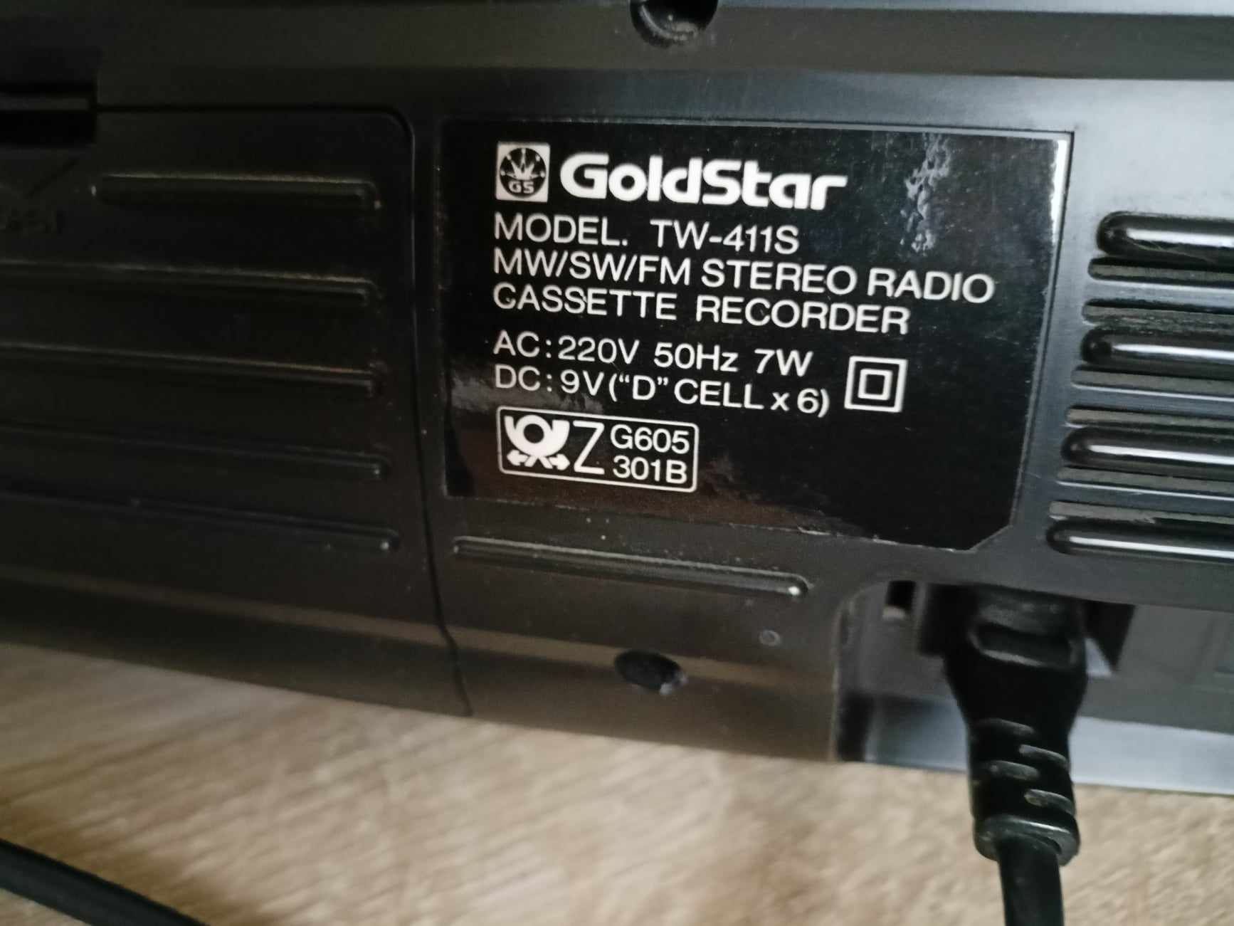 radio magnetofon GoldStar retro