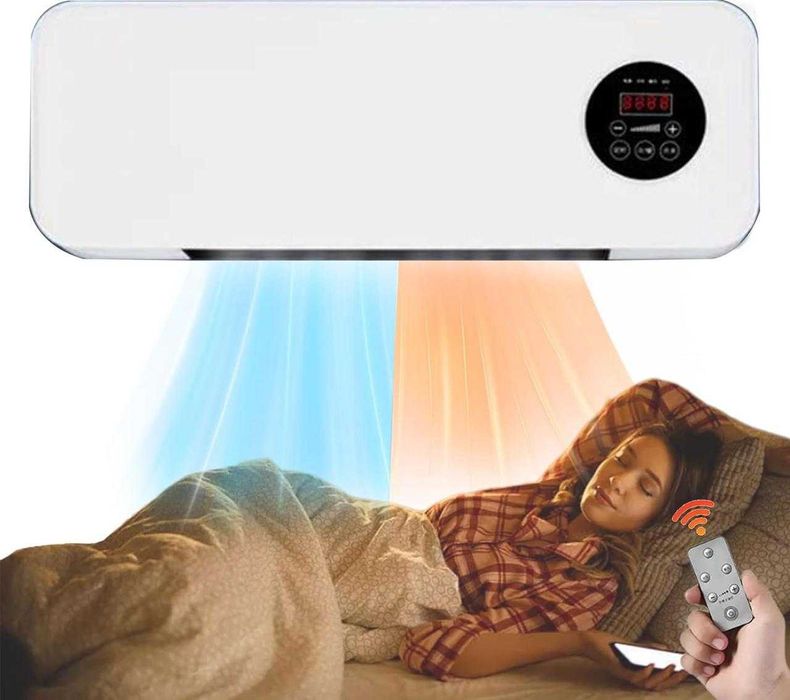 Настенный   тепловентилятор с пультом охлаждение/обогрев 1800W