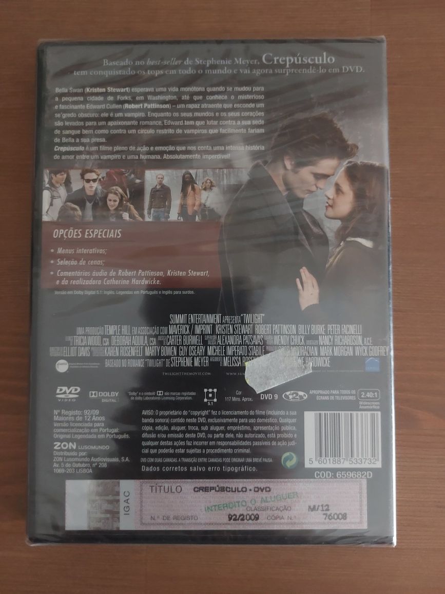 DVD NOVO / Original / SELADO - Crepúsculo