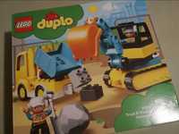 Klocki Lego Duplo koparka i ciężarówka
