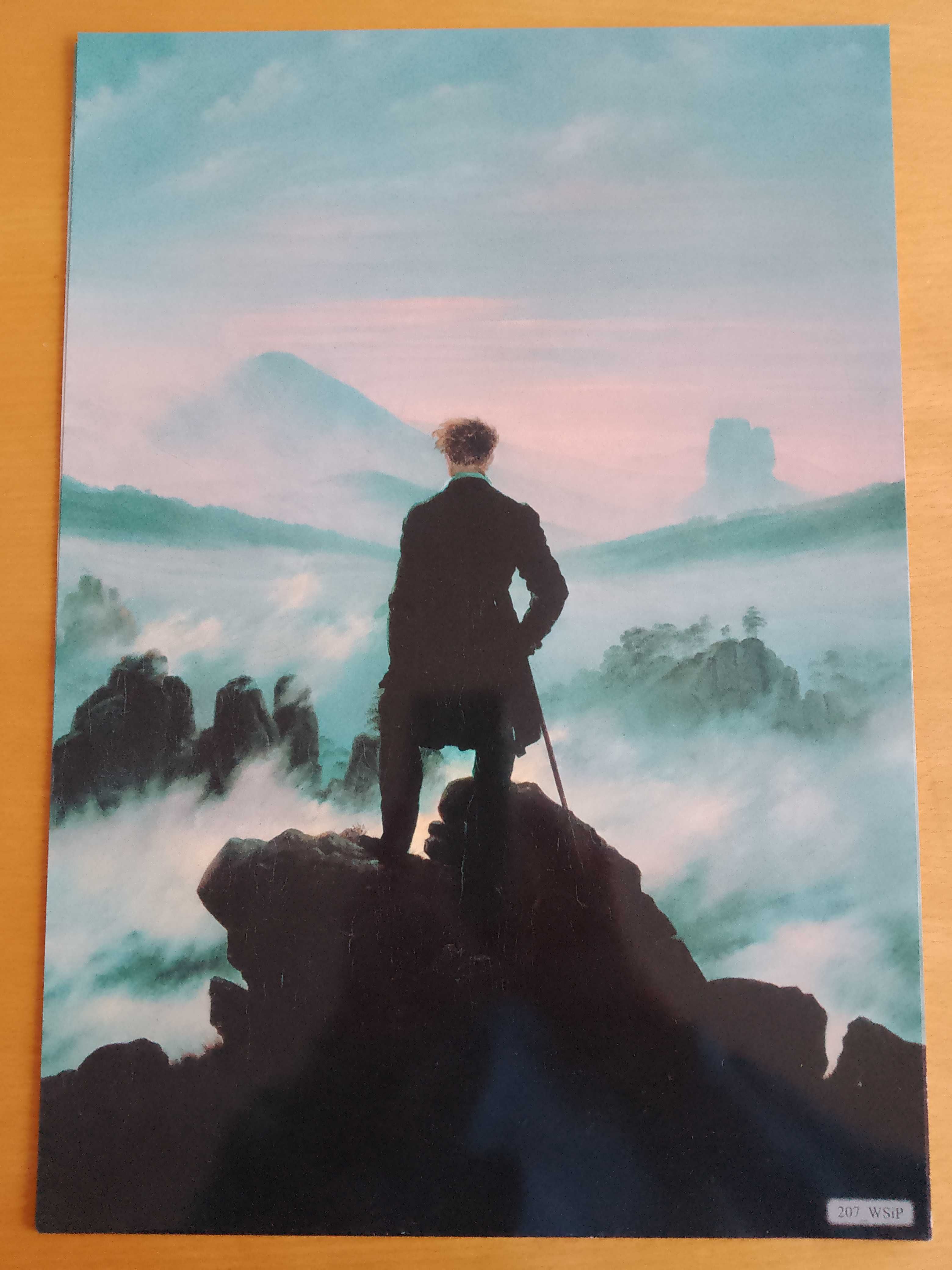 Reprodukcja fot. Caspar D. Friedrich Wędrowiec po morzu chmur