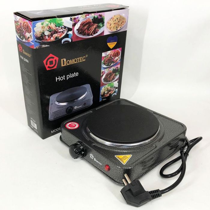 Електроплита  дискова плита Domotec 1000 Вт,