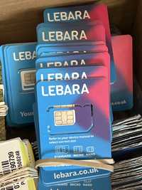 Lebara UK +44 SIM karta Prepaid Card Aktywne OTP