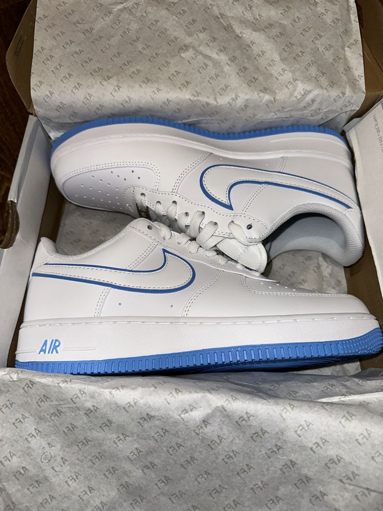 Кроссовки Nike Air Force 1 ‘07 White/Blue