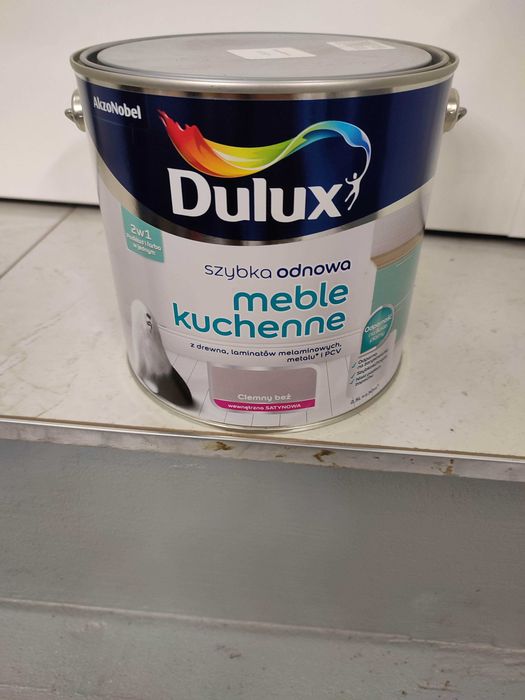 Farba do metalu, drewna, pcv DULUX brąz szybka odnowa 2,5L.