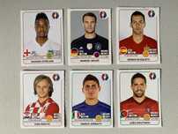 6 Cromos UEFA Euro 2016 [números na descrição]