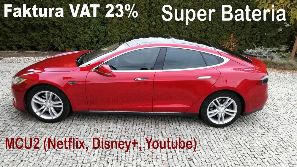 Tesla Model S Faktura VAT 23%, mała degradacja baterii,