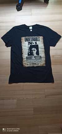 Czarna koszulka z grafiką Harrego Pottera