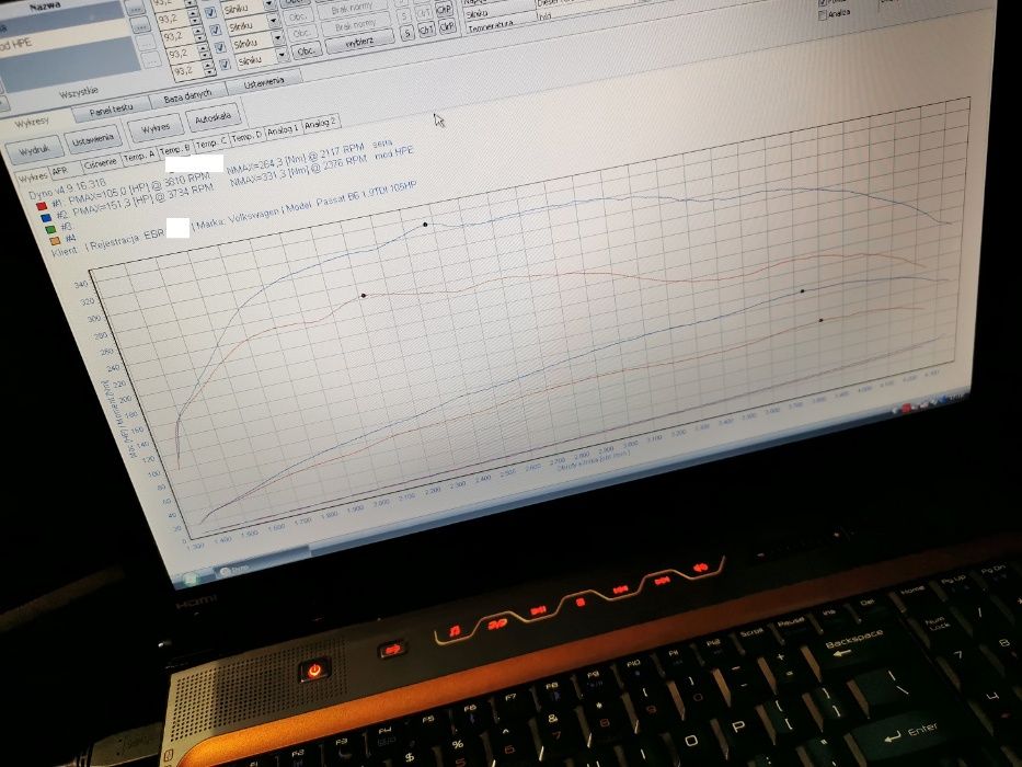 Chiptuning Hamownia 4WD DPF EGR IMMO DTC ADBLUE SCR Lambda NOX Logi