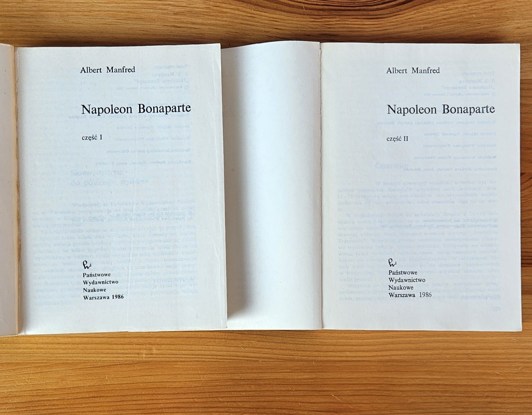 Napoleon Bonaparte, Albert Manfred 1 i 2