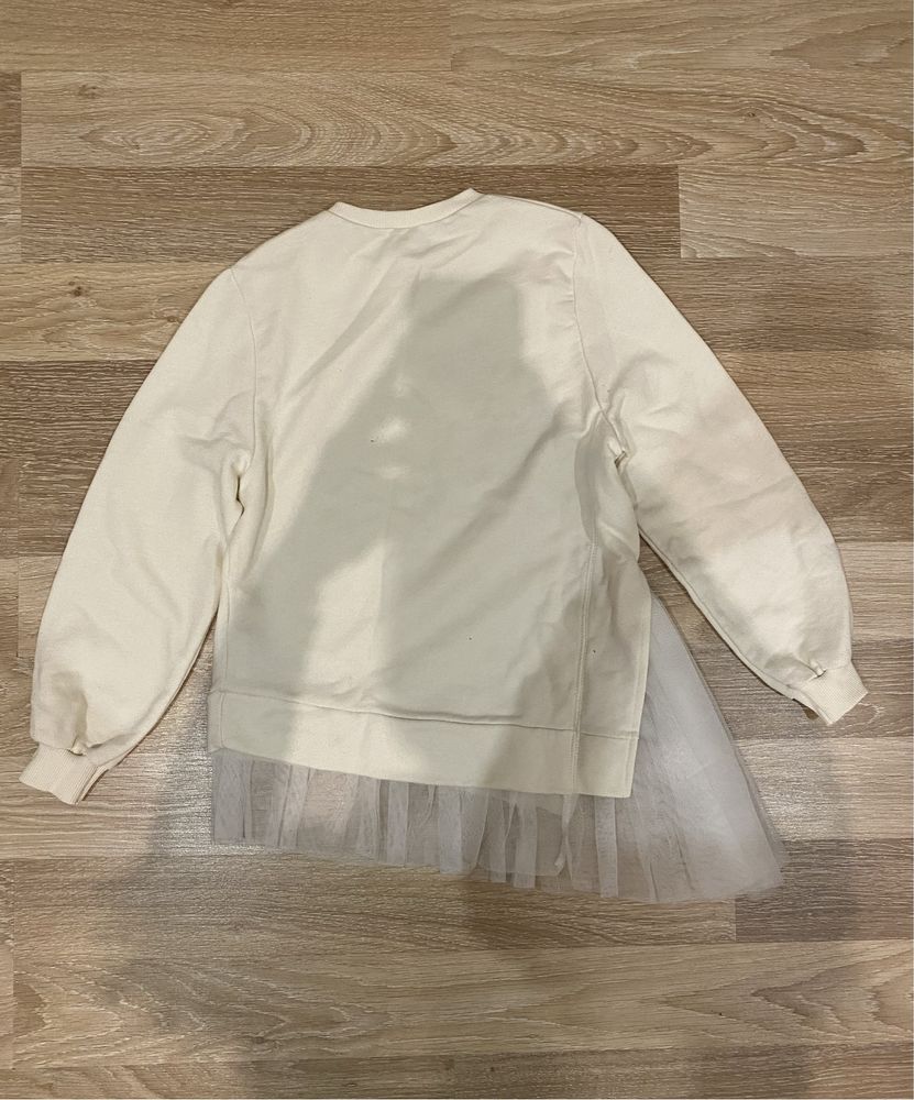 Biały sweter ze spódnicą, ZARA, 164, 13-14 lat