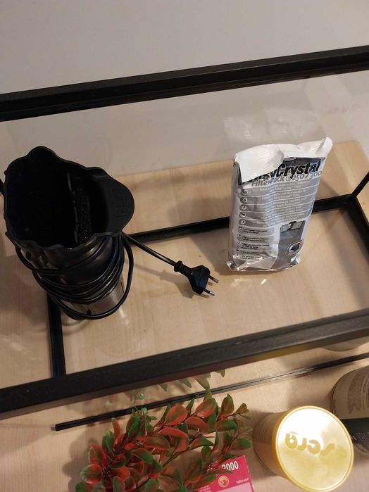 Aquario Vidro para Peixes + Filtro + Comida + Produtos + Decoração