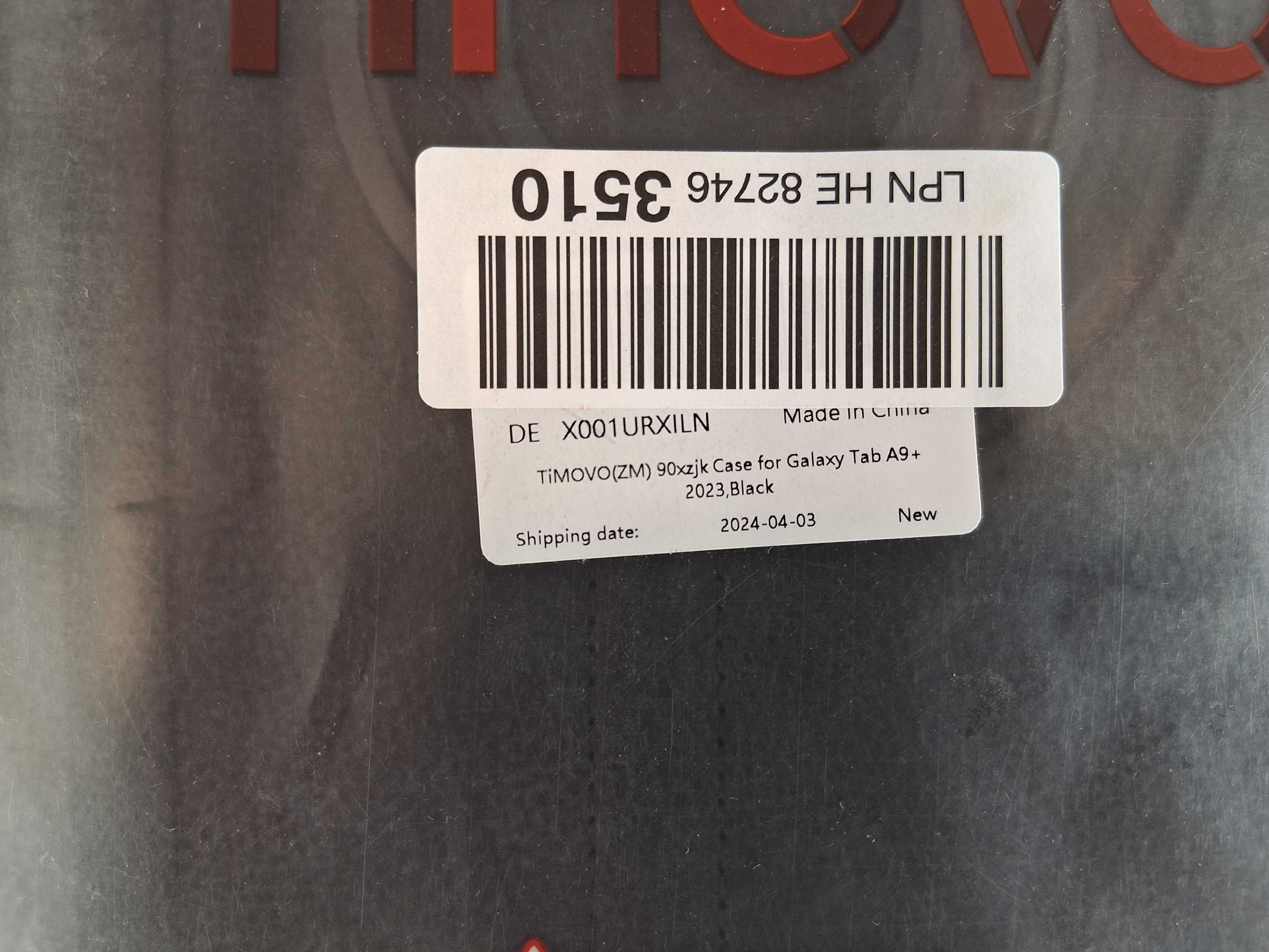 E083 Etui Timovo na Tablet Samsung Galaxy Tab A9+ 2023 Czarne