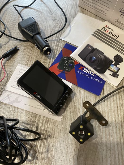 Wideorejestrator xblitz s3 duo+kamera cofania