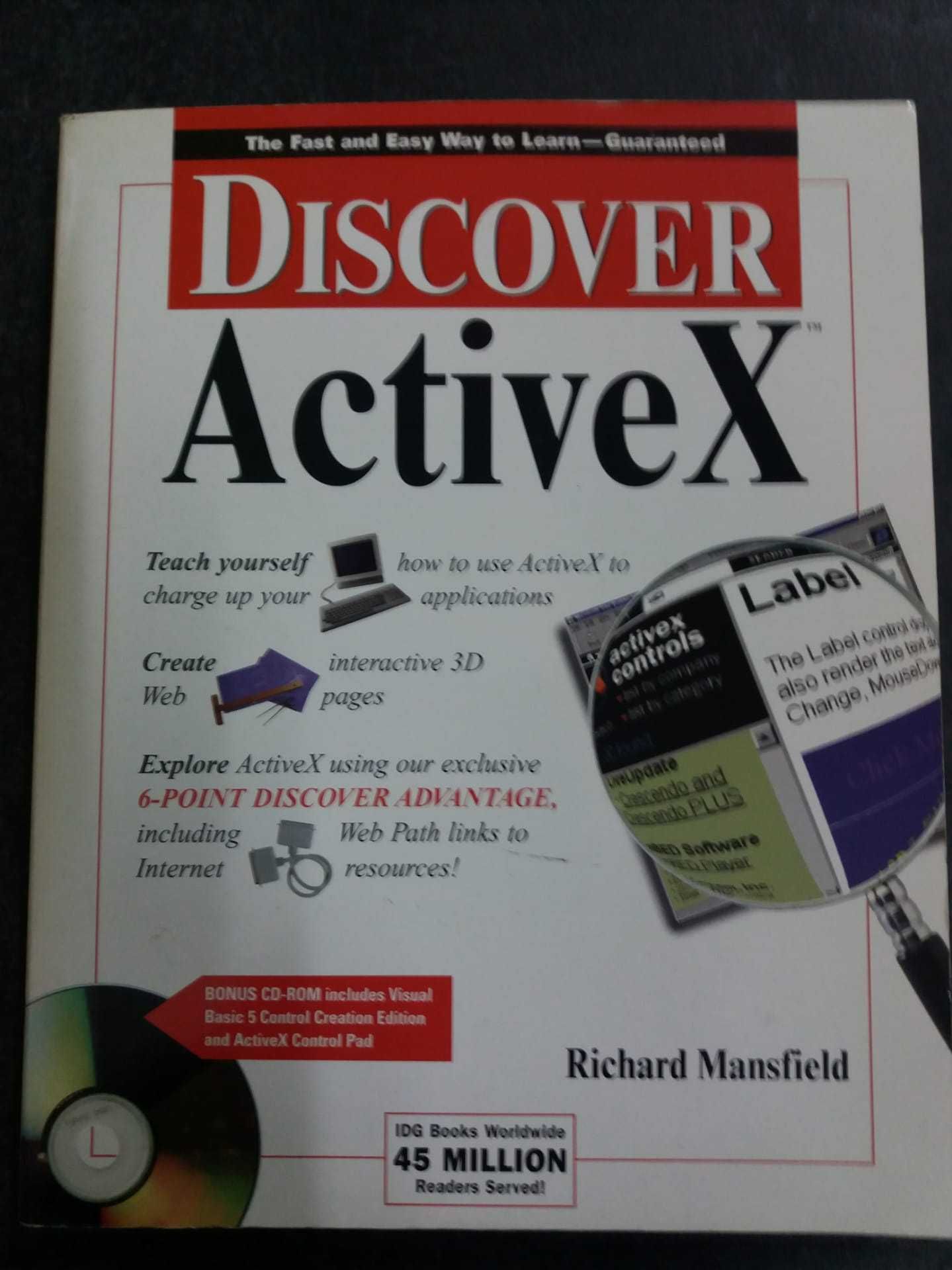 Livro "Discover Activex" com CD